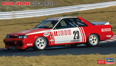 Hasegawa Modelbouwpakket Auto - 20741 Ricoh Skyline GTS-R (R31) - Nissan - Rauto Plastic - 1:24 - Modelbouw