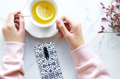 OnePlus 7 Pro TPU Case Flower Blue