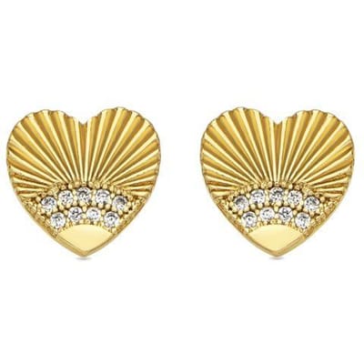 Luxenter Oorbellen met Glimmende Zirkonia 18k goud afwerking - Kripo