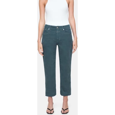 Closed Milo Pants Pini Green Size: W24L32 | Straight Pants Outlet | Dames | Groen