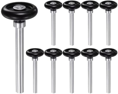 Garagedeur Rollen - Deurwielen Nylon - Soepel Openen - Standaard Maat - 1.8 Inch - Zwart