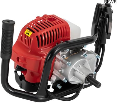 RFWR® Benzine Grondboormachine 52 cc met Hoog vermogen voor Tuinboor en Grondwerken