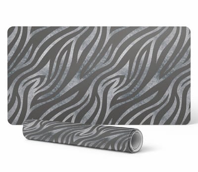 Decoratieve tafelmat met hoogwaardige print en abstracte lijnen, 90x45 cm