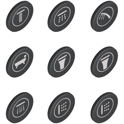 Grohe SmartControl Symbol Caps for Concealed Faucets, 14077XH0