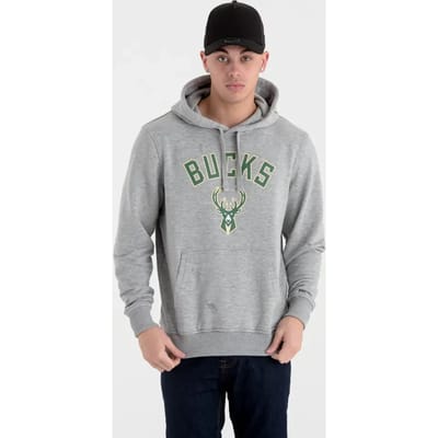 Sweat   capuche New Era  avec logo de l'équipe Milwaukee Bucks