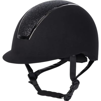 Harry's Horse - Veiligheidscap Regal Velvet Sparkle - Zwart - Maat 55-57