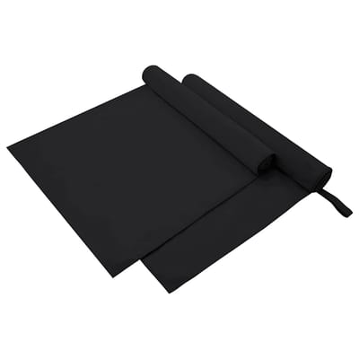 vidaXL - Sporthanddoeken - 2 - st - Zwart - 180 - x - 90 - cm - Polyester - en - polyamide