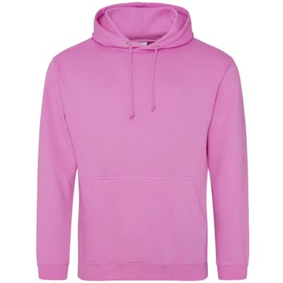 Just Hoods College Hoodie JH001 - CANDYFLOSS PINK - L