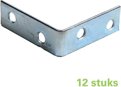 TQ4U stoelhoek | 50 x 50 x 15 mm | verzinkt | 12 stuks
