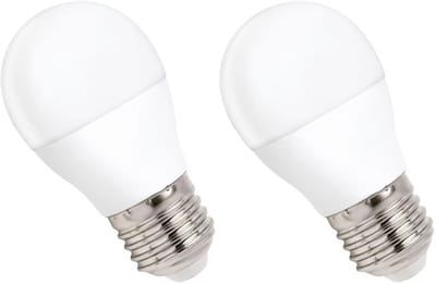 Spectrum LED Kogellamp E27 8W - 230V - 730 Lumen - 4000K Neutraal Wit - Natuurlijk Licht - Energiezuinig - 2 stuks