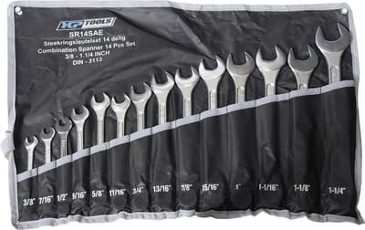 Steekringsleutel set - Inch maten - 14 delig - Ringsteeksleutel set - XP Tools