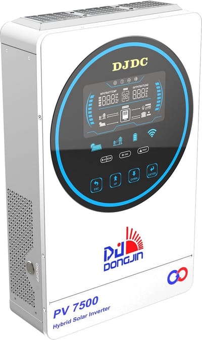6500W Hybride Omvormer 48V - 230V Zuivere Sinus - 130A MPPT - Off-Grid Zonne-Inverter (Max 450V DC)