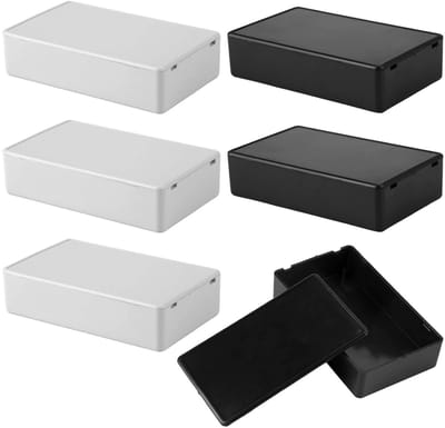Waterdichte Elektronische Doos - 6 Stuks Rectangulaire Plastic Behuizing voor DIY Projecten, Aansluitdoos met Deksel en Power Branch Box, 100 x