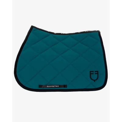 Springzadel met geborduurd logo voor paard Equestro