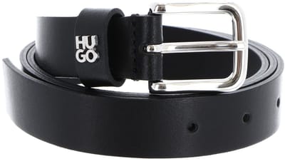 HUGO Leren riem Tina Belt W80 Black zwart