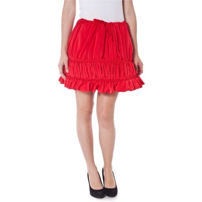 Rode Rimpel Mini Rok