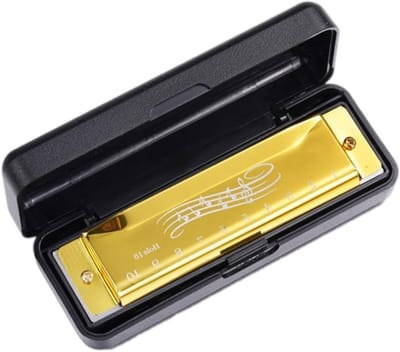 Muzikale Mondharmonica - Leer Instrument - Muziek Ontwikkelen - 10 Gaten 20 Noten - 12 x 4.7 x 4.2 cm