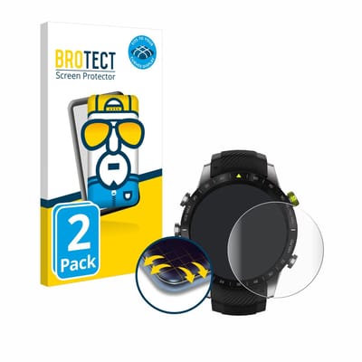 BROTECT - Screenprotector voor Garmin Marq Athlete - Folie Beschermfolie transparant volledig dekking - 2 Stuks