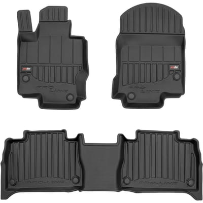 Frogum No.77 - Automatten set - Geschikt voor Mercedes-Benz GLE Coupe C167 vanaf 2019 - 3D TPE Rubber - 4-delig - Hoogte 6cm - Zwart