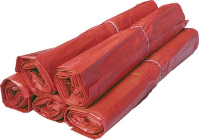 Afvalzak HDPE 58x100 cm T23 Rood rol 25 x 20 stuks