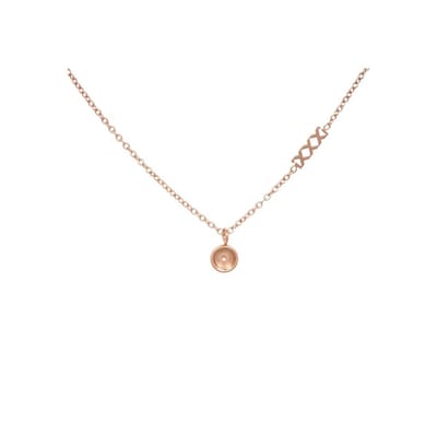 iXXXi-Jewelry-Halsketting Chain Top Part Base 50cm-Rosé goudkleurig-Dames-Collier-50cm