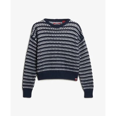 Gehaakte gestreepte crop top voor vrouwen Superdry