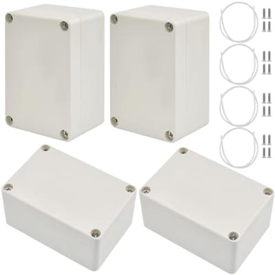 Waterdichte Aansluitdozen IP65 - Set van 4 Externe Elektrische Dozen 100 x 68 x 50 mm