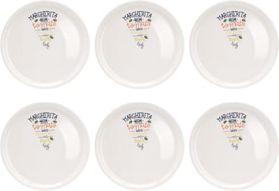 Cosy&Trendy Pizzabord Gedecoreerd - Ø 30 cm - 6 stuks