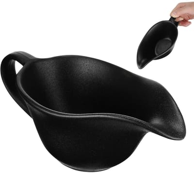 Dailygoods- Saucière Keramisch - Melkkannetje - Sausbeker - Sausschaal - Vetscheidingsfunctie - Robuust Handvat