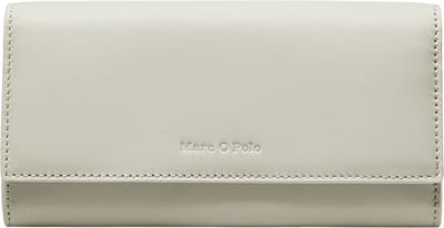 Marc O'Polo Leren Portemonnee Jessie Combi Wallet Stone Grey Grijs