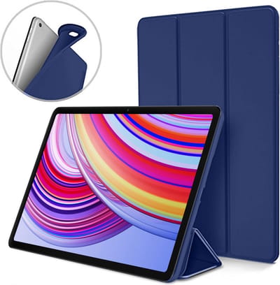 Geschikt voor Xiaomi Poco Pad 12.1 & Redmi Pad Pro 12.1 - Hoesje – Shock Proof Hoesje – Smart Cover - Blauw