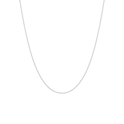 Ketting - Minimalistische - RVS - vierkant - Venetiaanse schakel - Zilverkleurig - L 70cm - Br 1.5mm -Eenvoudig en tijdloos sieraad met strakke lijnen en delicate details, dat de outfit verfijnd aanvult zonder te overheersen