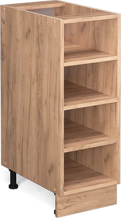 Vicco Fame-Line Keukenrek – 30 cm zonder werkblad Krachtige eik goud