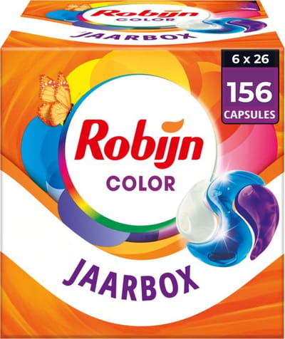 Robijn Classics Capsules Color - 3 in 1 capsules ​- 6 x 26 wasbeurten - Voordeelverpakking