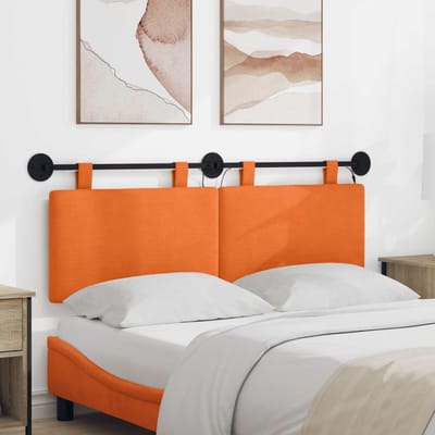 vidaXL - Hangend - hoofdbord - Oranje - Corduroy - stof