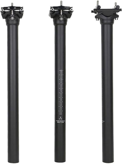 Fiets Zadelpen Carbon - Koolstofvezel Zadelbuis - Fietsen Onderhoud - Lichtgewicht 130g - 30.9x350mm - Zwart