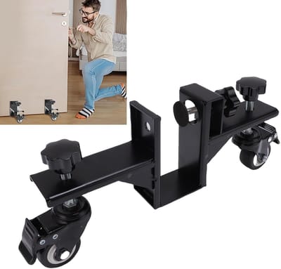 Dailygoods - Verstelbare Deurdolly met Draaibare Wielen voor Diverse Deuren