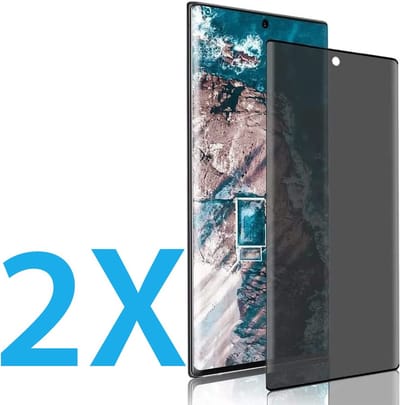 Screenprotector Geschikt Voor: Samsung Galaxy S23 Ultra - Privacy Full Screenprotector 2x - screen protector - volledige glas - bescherming - beschermglas - Anti Spy - ZT Accessoires