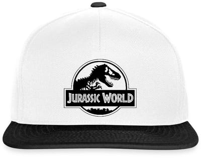 Jurassic World Klassiek Logo In Zwart Snapback cap