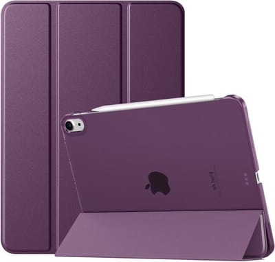 Slimme Hardcase voor iPad Air 11 Inch (2022/2020) - Translucent Back, Ondersteuning Auto Aan/Uit, Donkerpaars