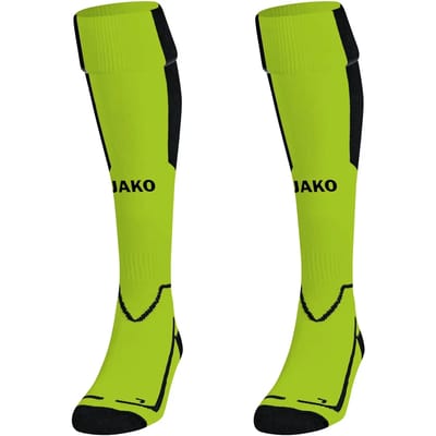 Jako Lazio Voetbalkousen - Zwart / Fluo Groen | Maat: 31-34