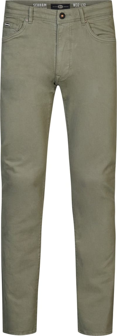 Petrol Industries - Heren Seaham Gekleurde Slim Fit Jeans Denali - Groen - Maat W36L32