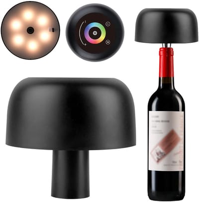 LISM-LED-tafellamp, draadloos oplaadbare batterij, RGB-dimbare fleslamp, 3000K - 6000K draadloze touch-tafellamp, LED-fleslamp voor binnen en buiten, geschikt voor restaurants, bars en tuinen.