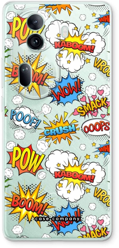 Case Company® - Hoesje geschikt voor Oppo Reno 11 Pro hoesje - Pow Smack - Soft Cover Telefoonhoesje - Bescherming aan alle Kanten en Schermrand