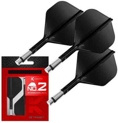 Target K-Shift Black NO2 - Dart Flights