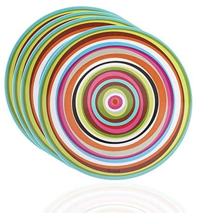 4-delige Melamine Dinerborden Set - 11" Vaatwasmachinebestendige Borden voor Binnen en Buiten