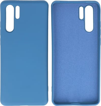 Hoesje Geschikt voor de Huawei P30 Pro - Fashion Color Backcover Telefoonhoesje - Navy