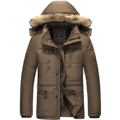 Herfst en Winter Mannen Katoen Gevoerde Jas Mannen Middellange en Lange Jas Europese en Amerikaanse Mannenkleding Losse Grote Maat Katoen Gevoerde Kleding 5XL black