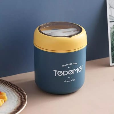 510ml Roestvrijstalen Lunchbox met Lepel Thermische Voedselcontainer Vacuüm Beker Geïsoleerde Bento Box Thermos Soepbeker Voor Kinderen School