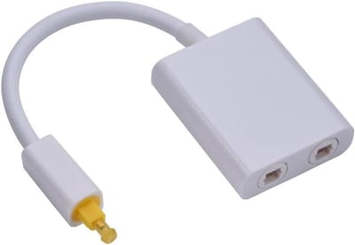 Optische Audio Splitter - Toslink Adapter - Audio Verdelen - 1 Ingang 2 Uitgangen